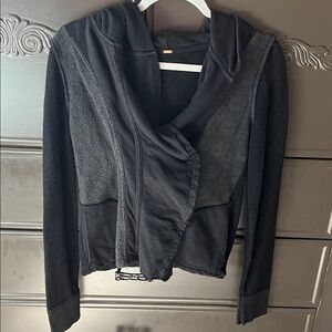 Free people - Black Hooded sweatshirt